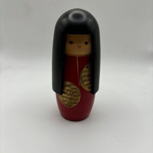 Sekiguchi Sansaku Kokeshi, Kokeshi Doll, Vintage Wooden Sosaku Kokeshi, Hand Mad